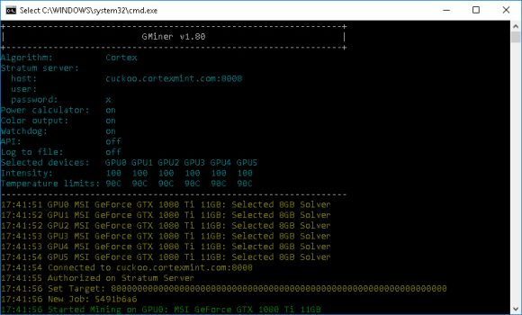 GMiner 1.86 (AMD/NVIDIA): Download, Config for BEAM, VDS, BTG, YCASH, AE, SWAP, GRIN