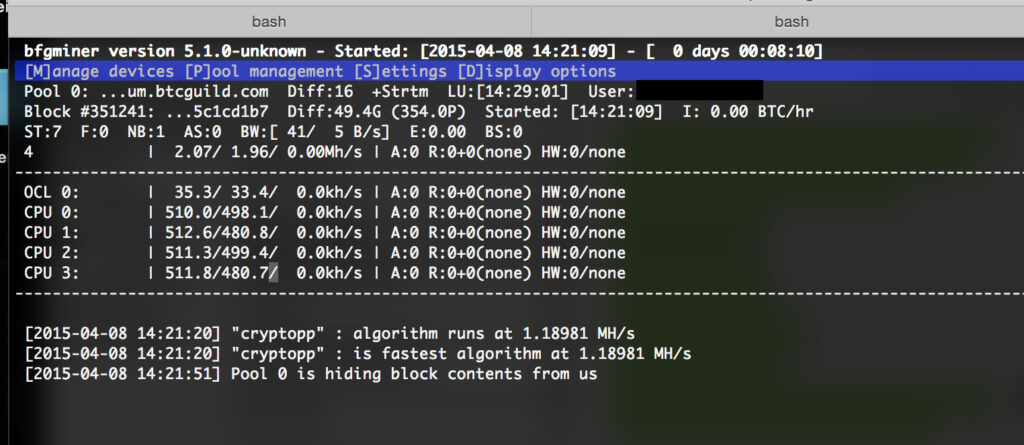 BFGMiner v5.5.0: mining CPU/GPU/FPGA/ASIC (Linux & Windows)