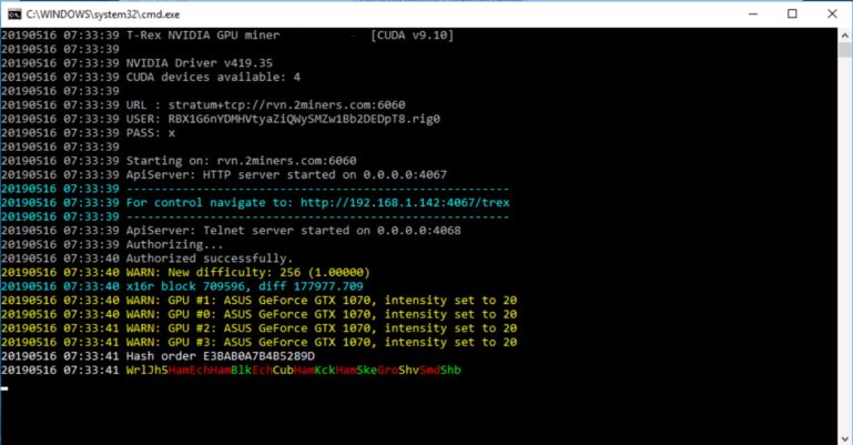 T-Rex v0.19.1: NVIDIA GPU miner (Ethash, Octopus, Kawpow, MTP) [Win\Linux]