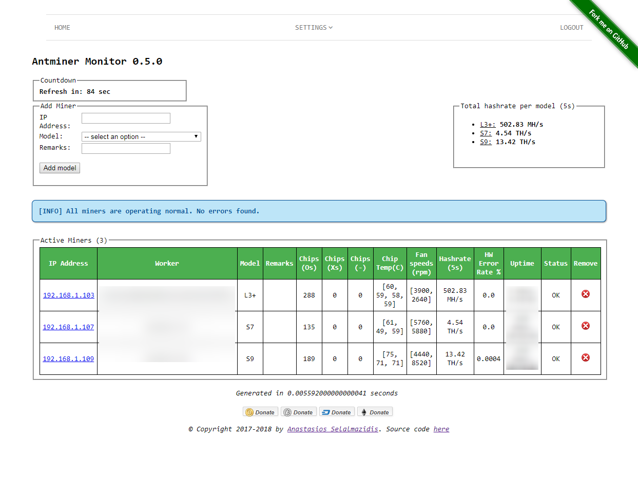 Antminer Monitor: Download Lite Python based ASIC Miner Monitor