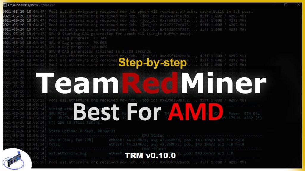 TeamRedMiner TRM 0.10.0: Download Ethash R-mode release for AMD cards