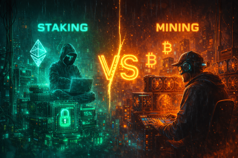 Cryptocurrency Mining⛏️ vs Staking — Which is More Profitable?